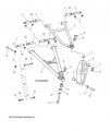 Polaris Snowmobile Control Arm Upper Right Side Matte Black Genuine Oem Part 1824172-458 Qty 1