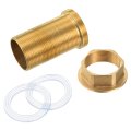 1 Pcs 2 17 Inch Faucet Extension Mounting Pipe With Washers Locking Nut Fittings Kit Yellow 