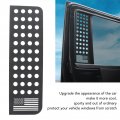 Rear Door Window Decals Aluminium Alloy Glass Panel Trim Flag Strip Sticker Replacement For Jeep Wrangler Jk Unlimited 2007a