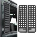 Rear Door Window Decals Aluminium Alloy Glass Panel Trim Flag Strip Sticker Replacement For Jeep Wrangler Jk Unlimited 2007a