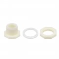 Uxcell Abs Bulkhead Tank Fitting Adapter For Rain Bucket Aquariums Water Tanks Ponds G1 2 Female 4pcs