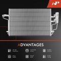 A-premium Air Conditioning A C Condenser Compatible With Ford Escape 2013-2016 L4 2 0l Replace Cv6z19712h