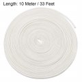 Insulation Braid Sleeving 33ft-5mm High Temp Fiberglass Sleeve White