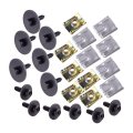 Beler 24pcs Engine Undertray Splashguard Shield Fasteners Clips Screws Nuts Fit For Benz C E Class W203 W211 A0049943145