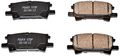Z16 Replacement Ceramic Brake Pads Rear 16-996 For Toyota Highlander Lexus Rx350 And Rx330 Low Dust Noise Free Braking 
