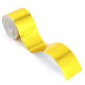 Qwork 2 Rolls Heat Shield Tape Gold Inch X 32 8 Ft Self-adhesive High Temp Resistant Aluminum Foil Barrier Up To 500a For