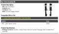 Rear Strut And Coil Spring Assembly Kit 2-piece Compatible With 1993-2002 Toyota Corolla Sedan Excludes Wagon Models