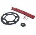 Red O Ring Chain Sprocket Black 12 50 110l Fits 2005-2014 Yamaha Tt-r230