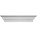 Ekena Millwork Sh23x16x05de 22 3 4-inch W X 16 1 P 4 5 8-inch H Dentil Corner Shelf 