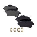 Rear Brake Pad Set For Mercedes Benz Slc43 Amg 2017 2018 2019 2020 Organic Material 2 Wheel With 4 Pieces Locating Clip 