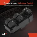 A-premium Master Power Window Switch Compatible With Honda Civic 2012-2013 Sedan 4dr Front Left Driver Side Replace 35750tr0a21