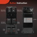 A-premium Master Power Window Switch Compatible With Honda Civic 2012-2013 Sedan 4dr Front Left Driver Side Replace 35750tr0a21