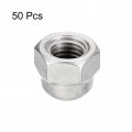 Uxcell 3 8-16 Acorn Cap Nuts 50pcs 304 Stainless Steel Hardware Hex Dome Head For Fasteners Silver