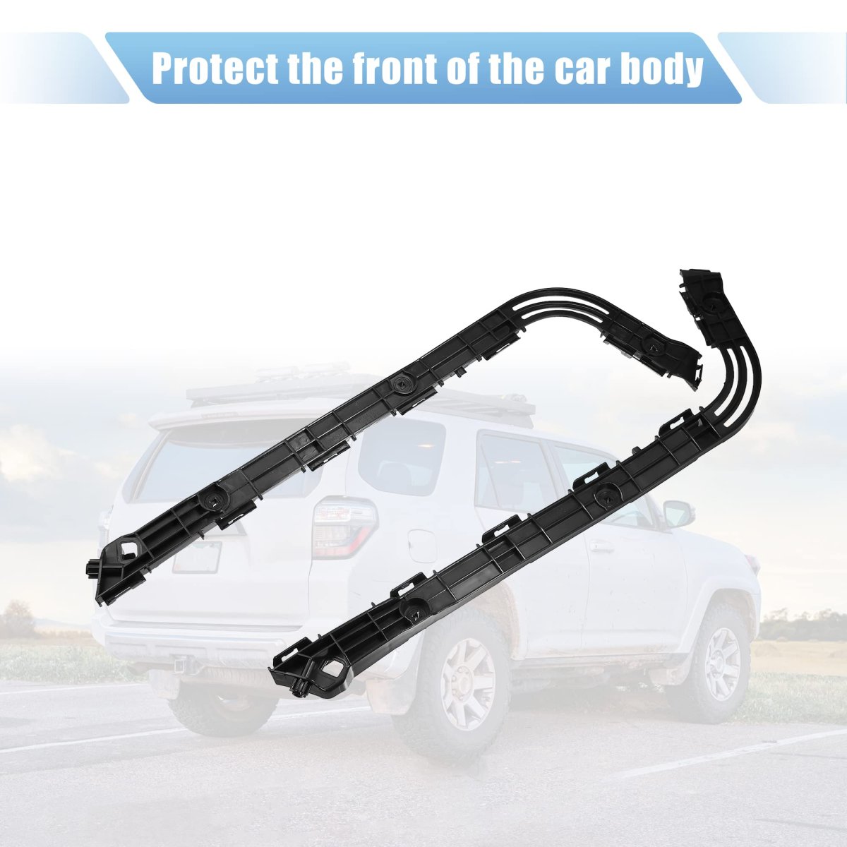 Rear Bumper Mounting Support Bracket 1 Pair Left And Right For Toyota 4runner 2010 2023 Part Numbers 52156 35050 52155 Black