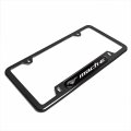 Ipick Image Compatible With Ford Mustang Mach-e Black Insert Stainless Steel License Plate Frame