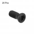 Uxcell M4x10mm Torx Screws With Wrench For Replaces Carbide Insert Cnc Lathe Tool 12 9 Grade Alloy Steel 20pcs