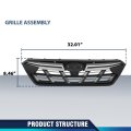 Pit66 Front Grille Grill Assembly Compatible With Subaru Crosstrek 2021-2023 91121fl501 Black Chrome
