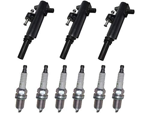 Ignition Coil And Spark Plug Kit 9 Piece For 2009-2012 Jeep Liberty 3 7l V6
