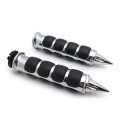 Chromed Spike Rubber 1 Handlebar Grips For Kawasaki Nomad 1500 Fi Drifer Classic Mean Streak 800 1600 Vulcan 2000 B01bn0nxou