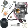 Jdllong Klf300 Carburetor For Kawasaki Klf Bayou 300 1986-1995 1996-2005 Atv Carb With Fuel Valve Petcock Switch