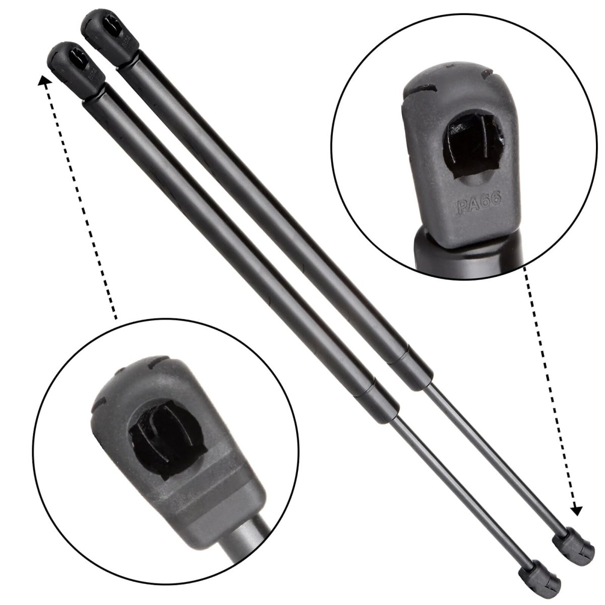 Window Glass Lift Supports Gas Spring Struts 18 2 In For Ford Escape 2001 2007 And Mercury Mariner 2005 Part 4369 Lsc 0132