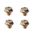 Multi Purpose Bolts Steel Yellow Zinc Finish Hex Head Flange Type Fine Thread Grade 8 0 5 In Tool Size 18 Threads Per Inch 4 
