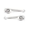 Exterior Door Handles For Chrysler Pt Cruiser 2001 To 2010 Front Driver And Passenger Side Pair Chrome Plastic No Key Hole 