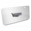 Ipick Image For Cadillac 3d Crest Chrome Metal Logo On 12 X 6 Stainless Steel License Plate