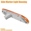 Uxcell Car Markers Accessories Side Marker Light Housing Turn Signal Lamp Cover Assembly No A2038200721 A2038200821 For