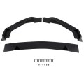 Front Bumper Lip Spoiler For Infiniti Q50 Base Premium 2014 2017 Glossy Black Abs 3 Piece Set