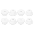 8pcs Rubber Grommets 5 8 16mm Drill Hole 1 4 7mm Id Top Hat Grommet White Silicone Plug Gasket For Wiring Automotive 
