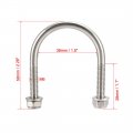 Uxcell U-bolts 4pcs 1 5 38mm Inner Width 58mm Length M6 304 Stainless Steel Round U Bolt With Nuts Washers For Boat Trailer