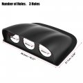X Autohaux 52mm 2 Triple Hole 3 Holes Abs Plastic Universal Console Dashboard Gauge Holder Dash Pod Car Meter Mount Bracket