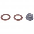 Fridayparts 3 Cylinder Injector Seal Kit With Heat Shield 19077-53650 19077-53652 Compatible For Kubota Engine D662 D722