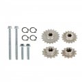 Gxywady Transmission Gear Reduction Box Clutch Replacement For 2 Stroke 47cc 49cc T8f 11t 13t 14t 17t 20t 116mm Black