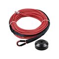 1 4 X 50 Synthetic Winch Line Cable Rope 7000 Lbs W 39 Rock Guard Sheath Atv Utv Suv Off-road Ramsey Red Full Set