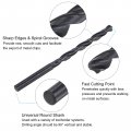 Uxcell Tap And Drill Bit Set 1 4-28 Unf Thread 7 32 Black Oxide Twist Straight Flute Tapping Threading Repair Tool Kit