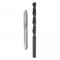 Uxcell Tap And Drill Bit Set 1 4-28 Unf Thread 7 32 Black Oxide Twist Straight Flute Tapping Threading Repair Tool Kit