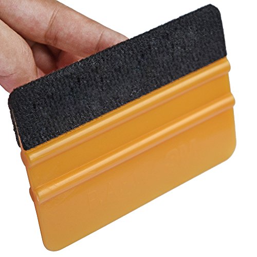 3M Gold Felt Edge Squeegee Tool For Vinyl Wrapping - 3Mil, Car Decal Application, Bubble-Free Scraper