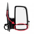 Spieg Passenger Side Lower Mirror Glass For Dodge Sprinter 2008-2009 Mercedes Freightliner 2008-2018 Non-heated W Backing Plate