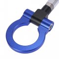 X Autohaux Blue Aluminum Alloy Front Bumper Trailer Ring Eye Towing Tow Hook Screw For Subaru Impreza Wrx Brz