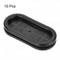 Uxcell Rubber Grommet Oval Double-sided Mount Size 48 X 20 Mm For Wire Protection 10pcs