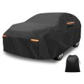 Waterproof Car Cover For Kia Carnival Outdoor Sun Rain Snow Hail Protection With Left Side Door Zipper 210d Pu Material Black 