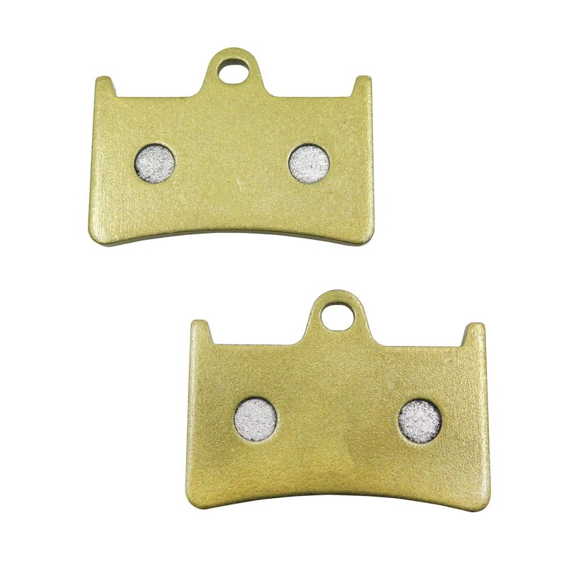 Front Disc Brake Pad Set For Xt 1200 Z Super Tenere Fjr 1300 R Rc Yzf R1 And R6 Gold Brass Alloy Ceramic Pads