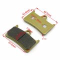 Front Disc Brake Pad Set For Xt 1200 Z Super Tenere Fjr 1300 R Rc Yzf R1 And R6 Gold Brass Alloy Ceramic Pads
