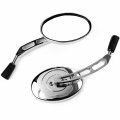 Krator Universal Chrome Motorcycle Mirrors For Street Bike Sportbike Naked Cruiser Chopper Scooter Moped Atv 8mm 10mm Bolt 