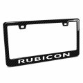 Ipick Image For Jeep Rubicon Wrangler Black Real 3k Carbon Fiber Abs Plastic License Plate Frame
