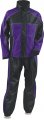 Nexgen Ladies 2 Piece Black And Purple Motorcycle Rain Suit Xlarge 