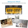 License Plate Camera 3 In 1 Car Frame Parking Sensor Radar Rearview Reverse Backup 2led