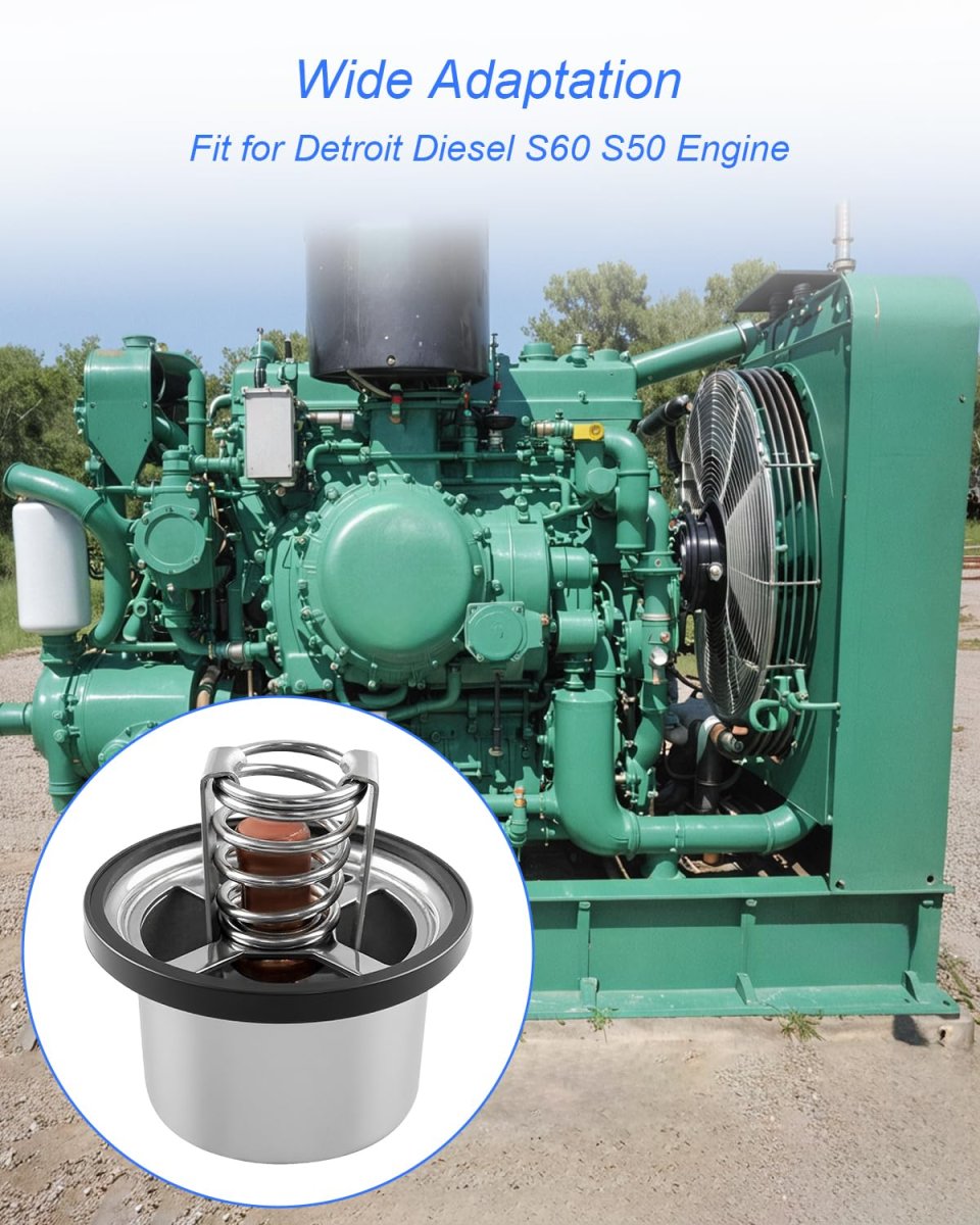 2 Pcs 160 Degrees Thermostat For Detroit Diesel S60 S50 Engine Replace 23503827 023503827 681848 68182 Degrees Thermostat For